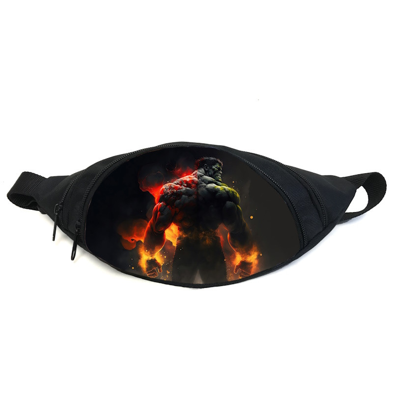 Поясна сумка бананка Халк Марвел (GB — Hulk 04) Gear Bag чорна