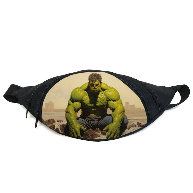 Поясна сумка бананка Халк Марвел (GB — Hulk 05) Gear Bag чорна