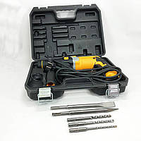 Перфоратор с кейсом насадками ударом 600 Вт, Профессиональный ударный электрический прямой перфоратор XP-39