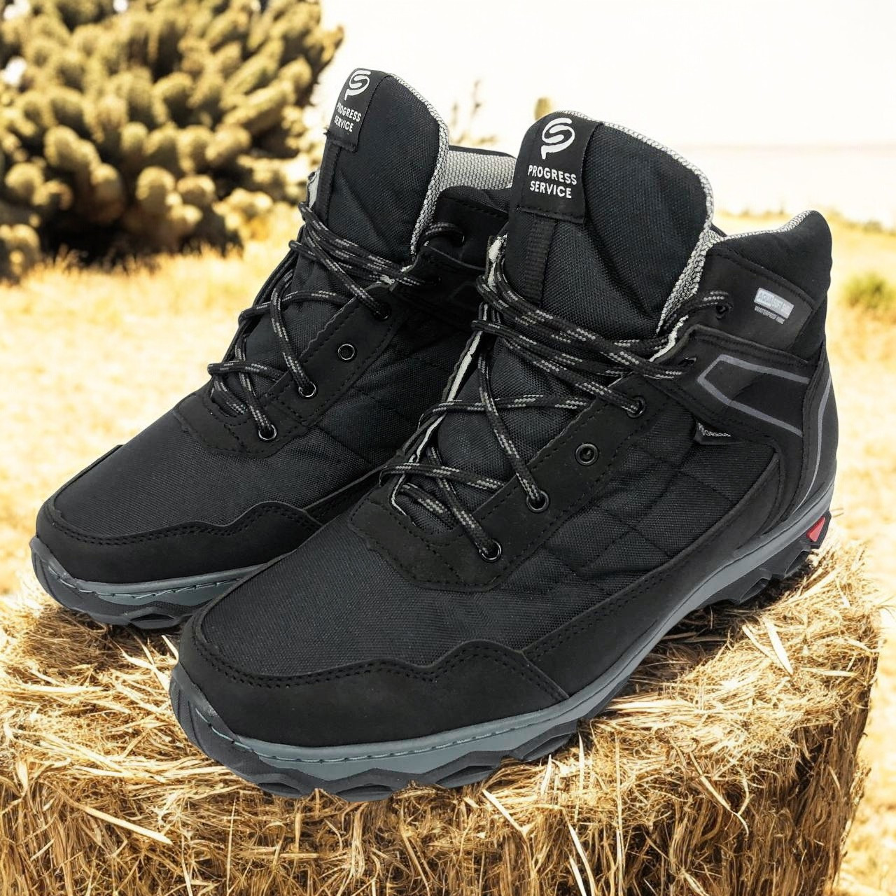 Чоловіче демісезонне взуття чоловіче термо взуття, Стильні зручні кросівки зимові YA-48, фото 1