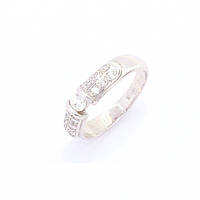 Золотое кольцо с бриллиантами в белом золоте 585 пробы