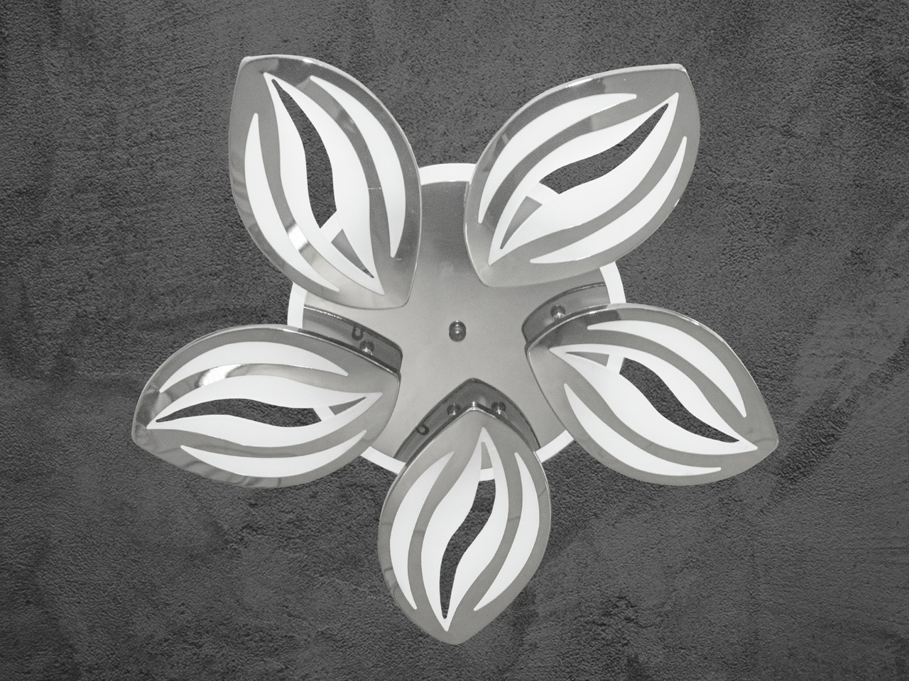 LED-люстра хром 95 Вт з пультом для зали 8092-5HR-LS 8092/5HR LED 3color dimmer