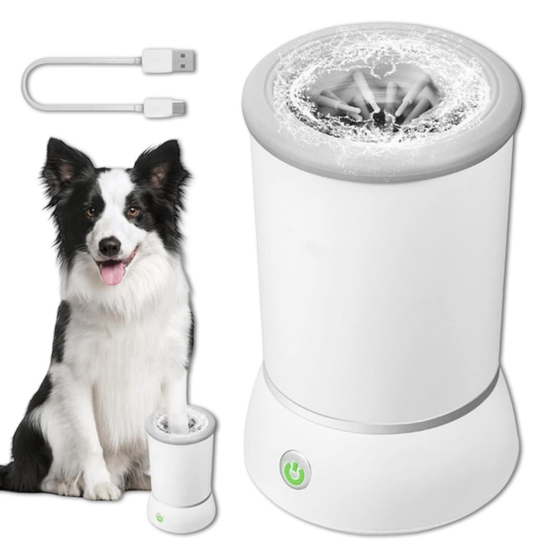 Автоматична USB лапомийка для собак Dog Paw Wash - біла