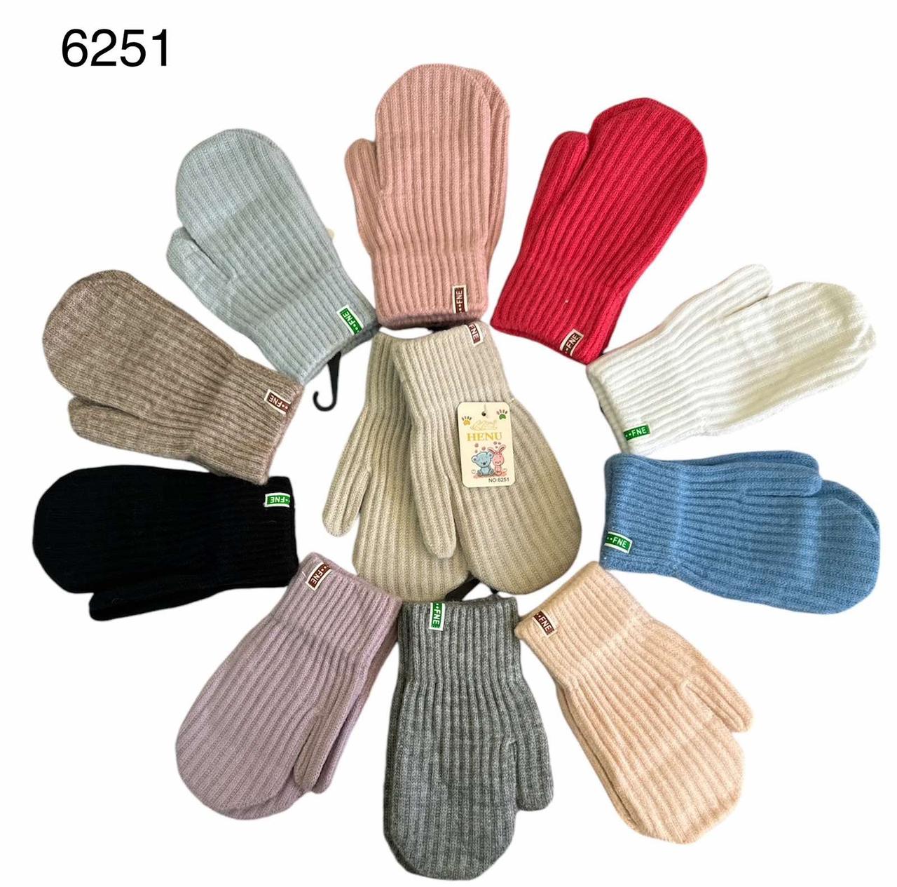 Оптом Рукавиці дитячі від виробника  багато кольорів