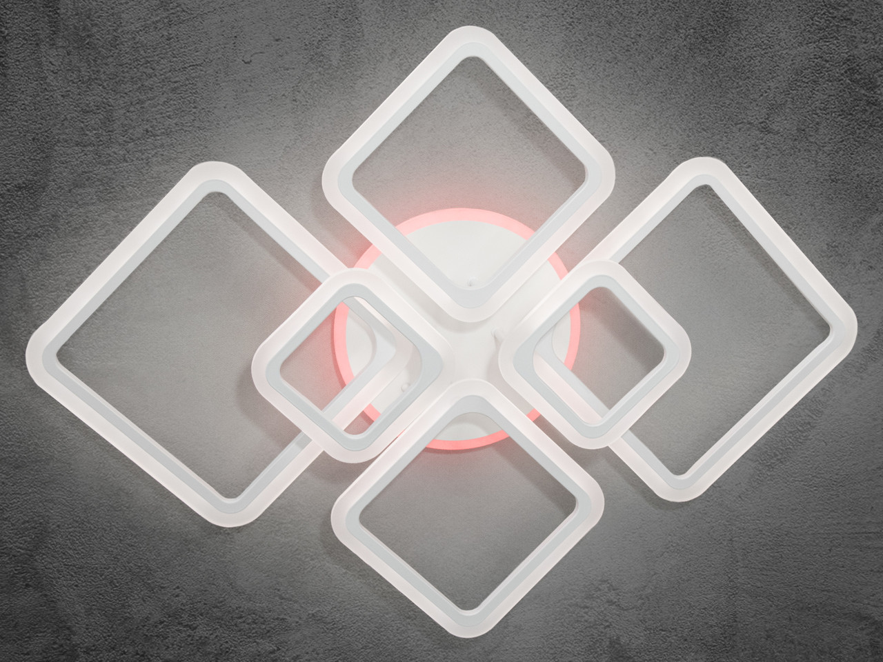 Сучасна лід люстра для вітальні, колір білий, 150 W на 22 м2 A8160-6WH-LS