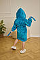 Халат махровий дитячий і підлітковий з капюшоном від 4 до 12 років, фото 4