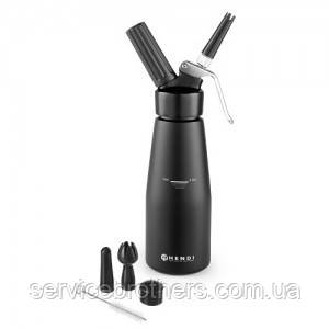 Сифон Hendi 0.5 л. чорний, фото 1