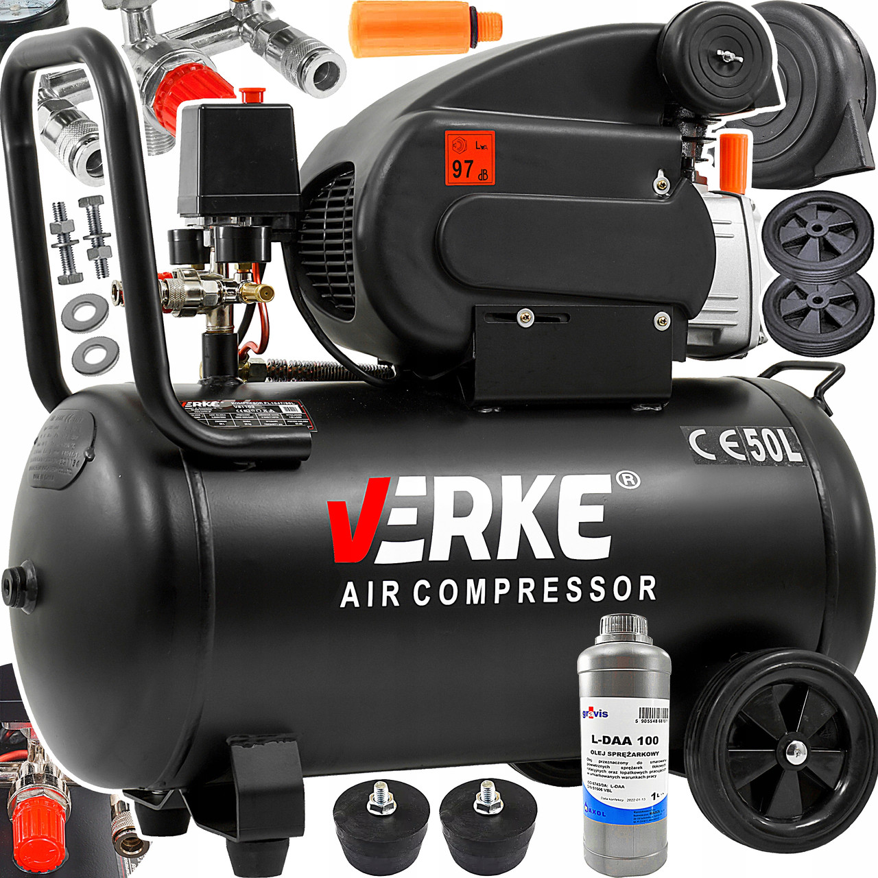 Оливний компресор  Verke V81103 50L 8Bar