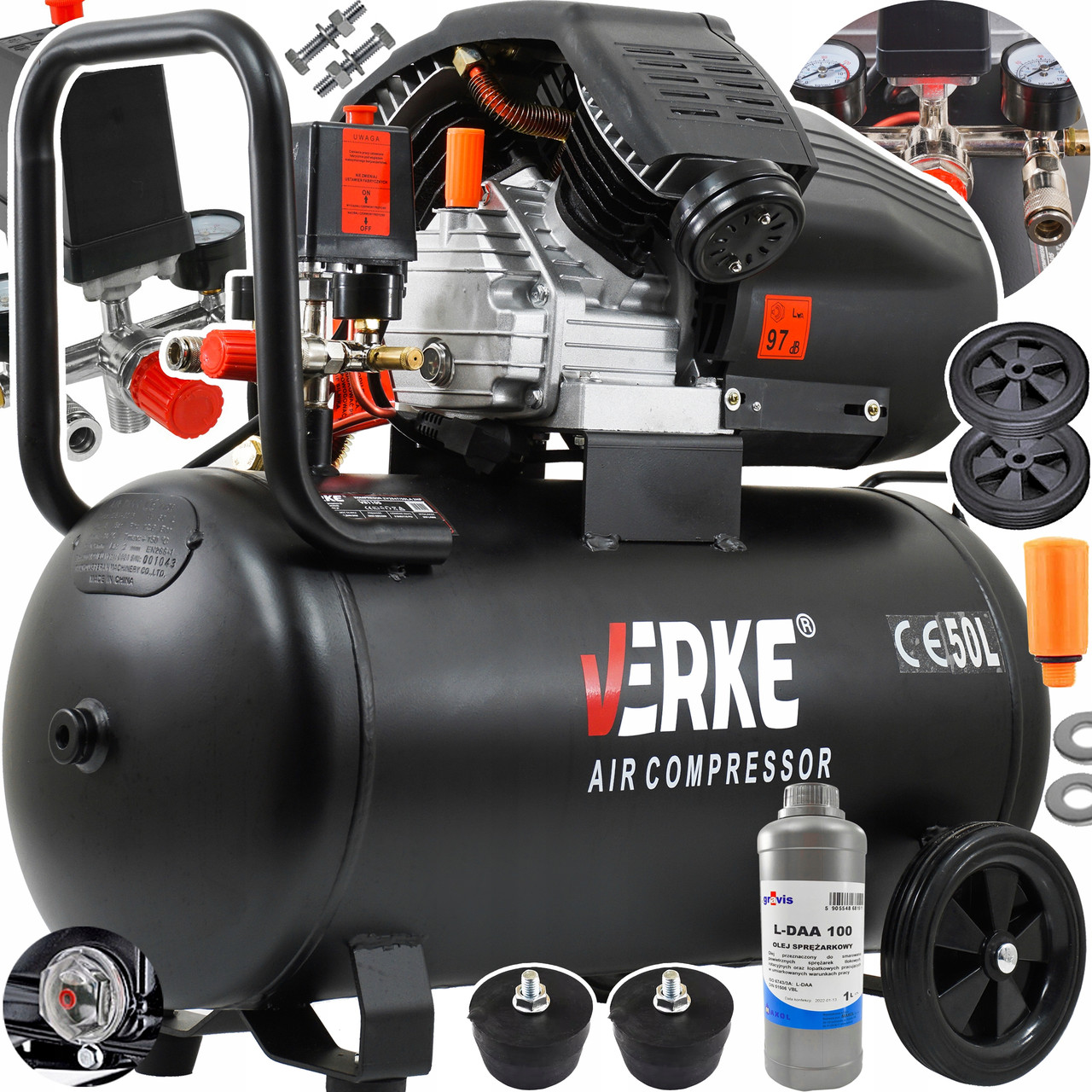 Оливний компресор Verke V81105 50L 8Bar