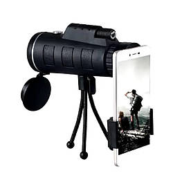 Монокуляр Panda 40x60 з триногою та кліпсою для кріплення смартфона монокль