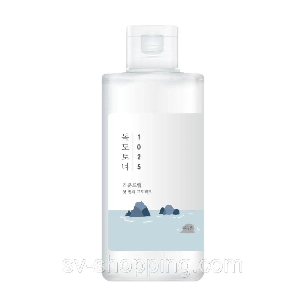 Зволожуючий тонер з ефектом пілінгу ROUND LAB 1025 Dokdo Toner 100 ml