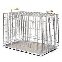 Клітка-вольер металева для собак до 35 кг Вовк-1 91×61×72 см, цинкова, складана