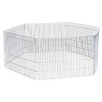 Вол'єр-манеж для кошенят, цуценят і дрібних тварин, оцинкований, 6 секцій, 70×50 см, Лорі