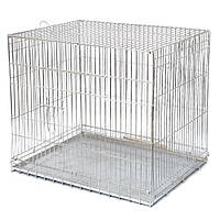 Клітка-вольер універсальна для собак дрібних порід до 6 кг, 63×50×53 см, металевий піддон, оцинковка