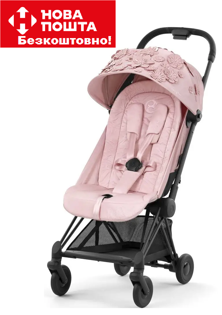 Коляска прогулянкова Cybex Coya Simply Flowers Pink, фото 1