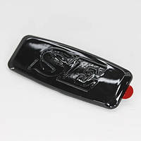 Емблема заглушка крила ВАЗ 2170 Пріора SE (Чорна Глянсова) 80х33 мм (на скотчі + вусиках) 21700-8212104