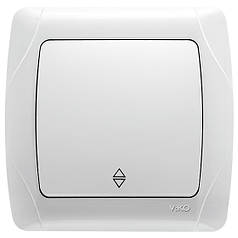 Вимикач прохідний Viko Carmen білий (90561004)