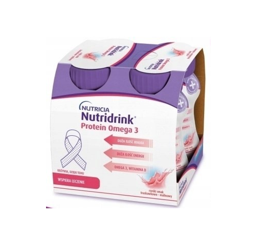 Nutridrink протеїн Омега-3 полуниця малина 4x 125, фото 1