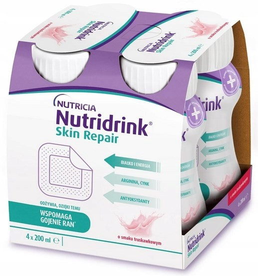 Nutridrink Skin Repair зі смаком полуниці 4 х 200 мл, фото 1