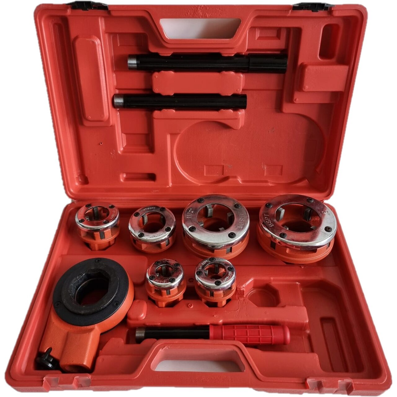 Набір для нарізання різьби 10 ел. Onex OX-413 набір для нарізання різьби для труб, фото 1