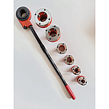 Набір для нарізання різьби 10 ел. Onex OX-413 набір для нарізання різьби для труб, фото 6