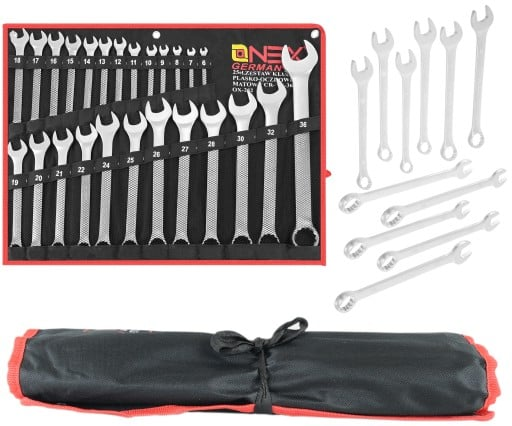 Набір ключів накидних рожкових 25 шт Onex OX-252N набір рожкових ключів, фото 1