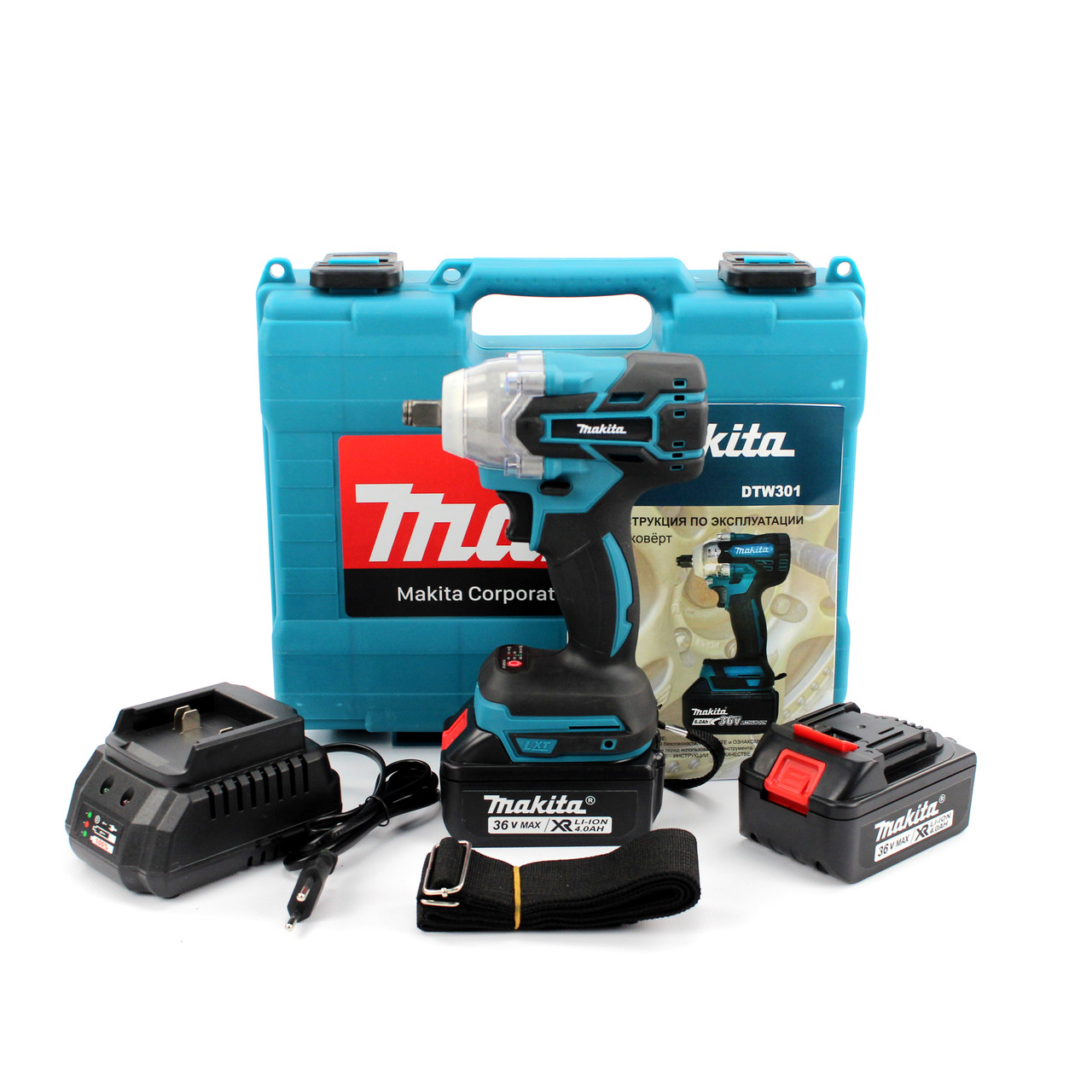 Акумуляторний гайковерт Makita DTW301 (36V, 4AH) Китай. АКБ гайковерт Макіта