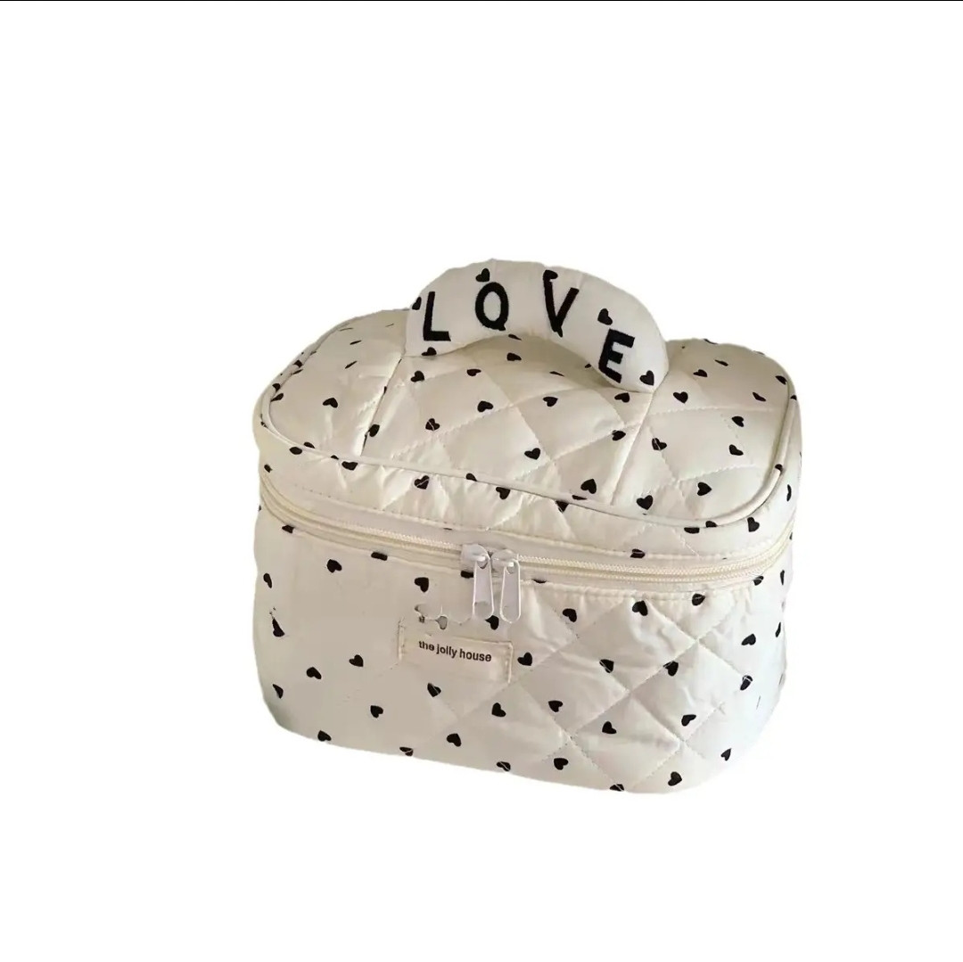 Косметичка органайзер жіночий дорожній на блискавці з написом LOVE, фото 1