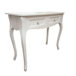 Трюмо столик для макіяжу туалетні столики макіяжний косметичний столик на 2 висувних ящики з натурального дерева