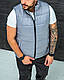 Чоловічий дутий жилет на весну і осінь без капюшону, фото 3