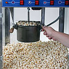 Апарат для попкорну на 100 г, апарат для виготовлення попкорну на 8 унцій, приймальний бокс з підігрівом дна, фото 3