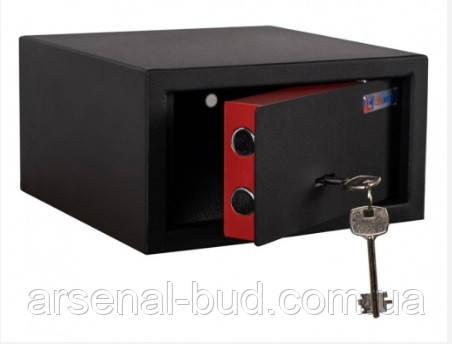 Сейф для зберігання грошей LEVMETAL СГ-115 115x215x215 мм Чорний, фото 1