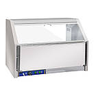 Теплова вітрина для попкорну на декілька секцій, вітрина з підігрівом для зберігання попкорну, вітрина для продажу попкорну, фото 2