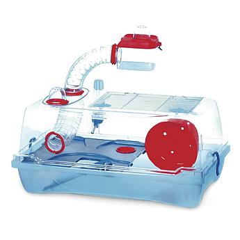 Вольєр для хом'яка KLEO BOX VIP BLUE прозорий 58*32*31