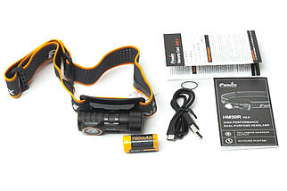 Fenix HM50R V2.0 | Універсальний багатофункціональний налобний ліхтар 700 люмен з USB-C, червоним світлом, зарядкою USB Type-C, фото 4