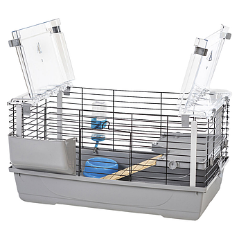 Клітка для кролів EVA GREY/BLACK 79x45x52 cm