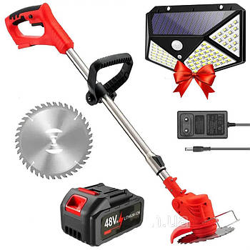 Тример для трави + Подарунок Ліхтар вуличний BL CL 100 / Газонокосарка акумуляторна / Косарка-тример