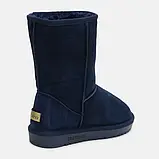 Зимові уги середні сині замша розмір 36 37 38 39, фото 3