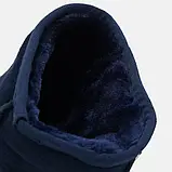 Зимові уги середні сині замша розмір 36 37 38 39, фото 5
