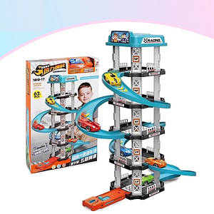 Іграшковий трек паркінга на 5 поверхів Childrens Rail Car | 62 деталі