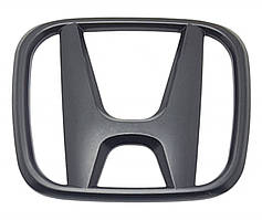 Емблема решітки / багажника HONDA чорна матова 98х81 мм (скотч + 2 ніжки)
