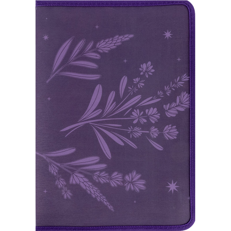 Папка об'ємна на блискавці А4+ Lavender-1, фото 1