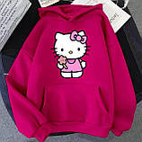 Жіноче вільне худі з принтом Hello Kitty, фото 3