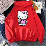 Жіноче вільне худі з принтом Hello Kitty, фото 8