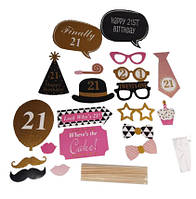 Святковий набір для прикраси день народження 21 рік