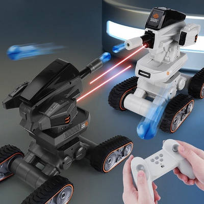 Іграшковий танк Місяцехід на радіокеруванні світло звуки Футуристичний всюдихід унікальні трюки стріляє орбізами