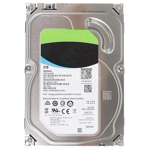 Жесткий диск HDD 3.5 дюйма 2 ТБ SATA 6 Гб/с кэш 256 Мб для хранения ...