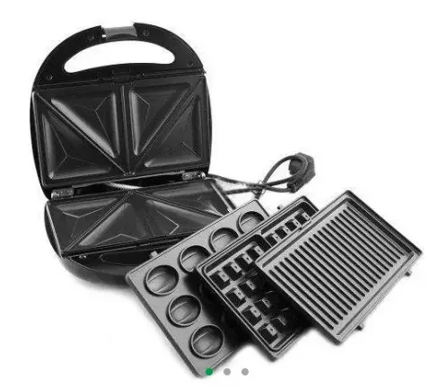 Бутербродниця - Гриль  - Вафельниця - Горішниця Edenberg EB-64395 4в1