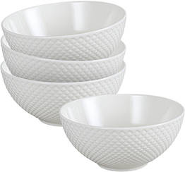 Набір салатників порцелянових Krauff Brilliant collection 154*70 мм Колір білий 4 штуки 21-316-003