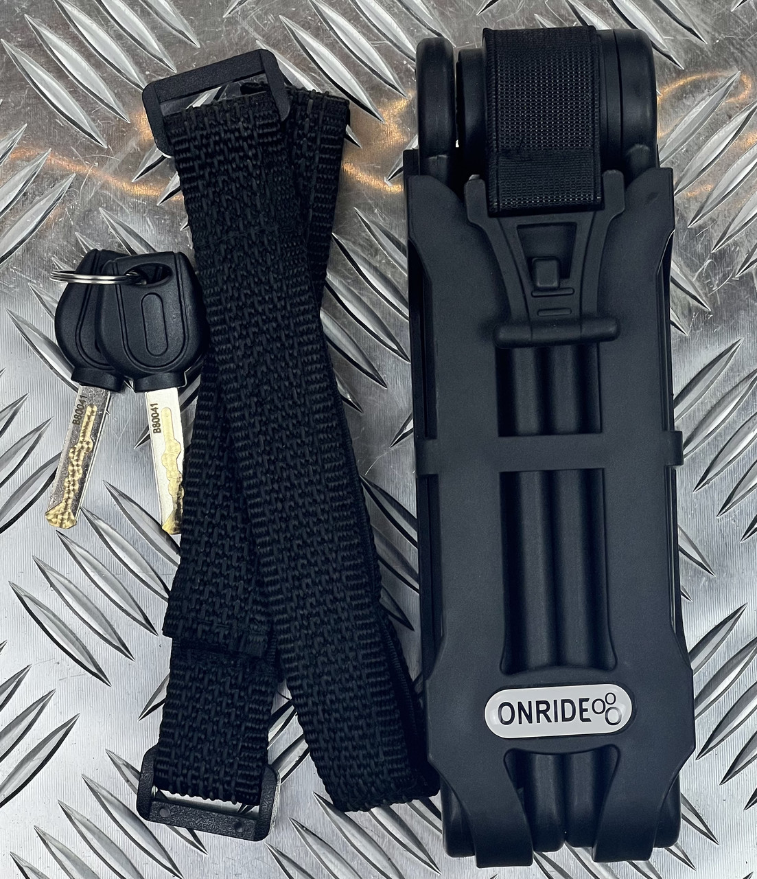 Замок на велосипед велозамок ONRIDE Bit фолдинговый, фото 1